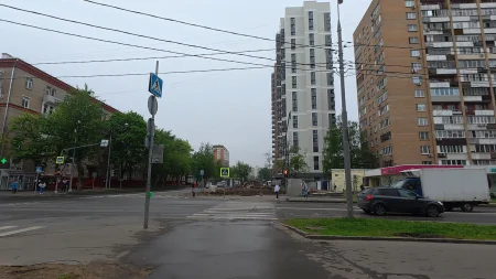 Перекрёсток Краснодарской улицы и проспекта 40 лет Октября