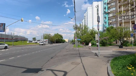 Примыкание улицы Шкулёва к Люблинской улице